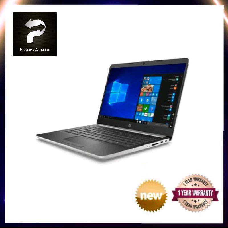 ★BARU★ Laptop HP 14s /AMD A4  / 4GB RAM / 1TB HDD / W10 / Silver / Laptop editing / laptop gaming
