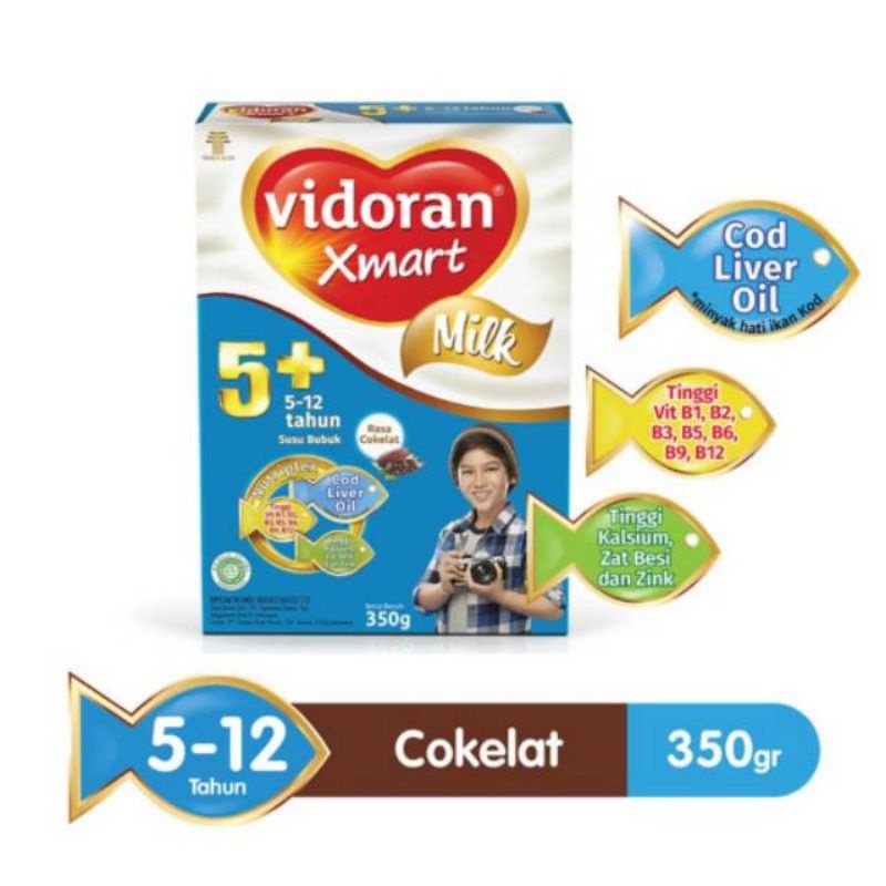 

SUSU VIDORAN XMART 5+ COKLAT 350GR