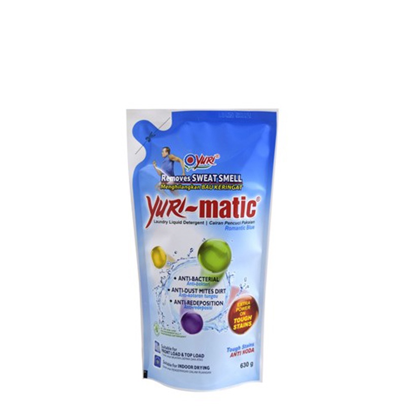 Jual Yuri Matic Laundry Liquid Detergent Anti Noda Blue 630 gr Shopee