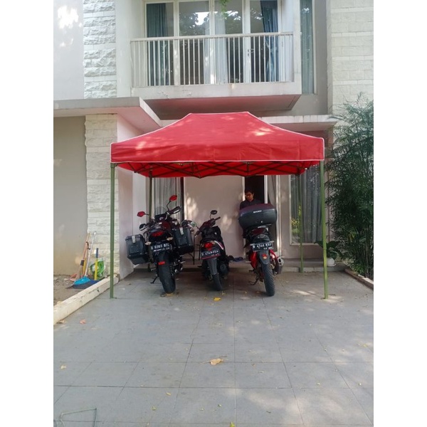 Tenda lipat Uk 2x3 super tebal besi 1.4 mm