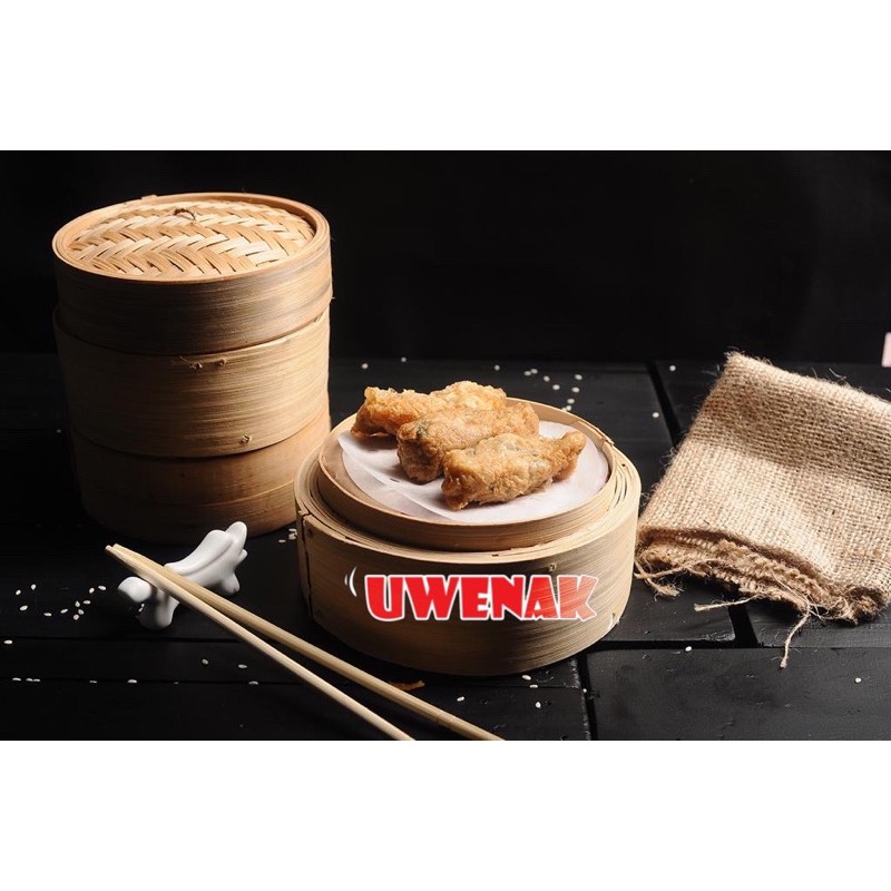 

UWENAK DIMSUM - Lumpia Kulit Tahu isi 10pcs Frozen Food Kemasan Vacuum Seal