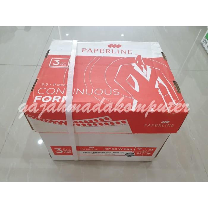 

Continuous Form Paperline 9,5 X 11:2 3Ply Rangkap 3 Cf K3 W Prs