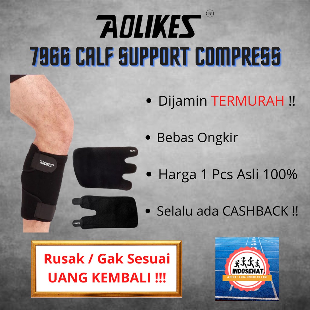 AOLIKES 7966 Calf Support Compression / Wrap Sleeve - Kompresi Betis / Deker Pelindung Betis Kaki