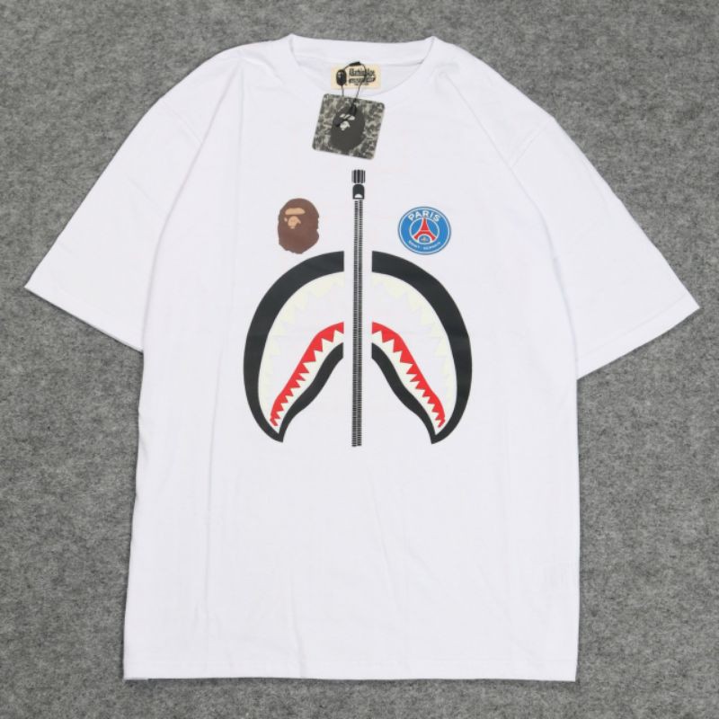 baju kaos distro Bape PSG premium terbaru murah