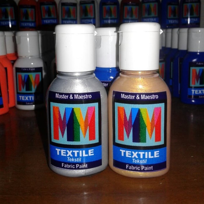

Produk Terbaru Cat Lukis Textile Mm 30Ml Warna Emas Atau Perak (Ini Harga Perbotol)