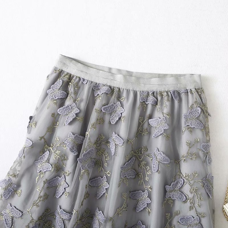 [ Retro Series ] 3D Butterfly Midi Tutu Skirt Premium ( Rok Tutu 3D Kupu Kupu )