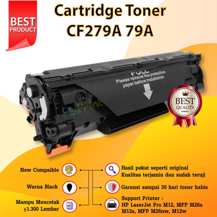 Cartridge Toner Printer HP CF279A 79A LaserJet Pro M12w M12 M12a MFP M26a Compatible non Original