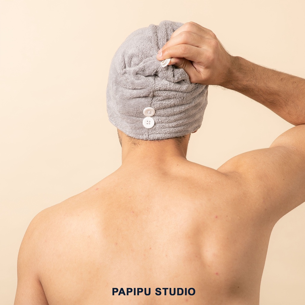 HAIR TOWEL MICROFIBER BY PAPIPU STUDIO  HANDUK RAMBUT