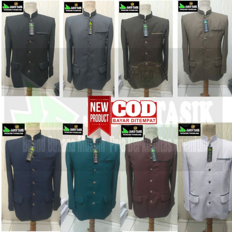 Jasko Tasik Jasco Polos Hijau botol, Abu, Marun, Coklat, Coklat Milo, Nevy, Putih, Hitam, Jasco, Jas