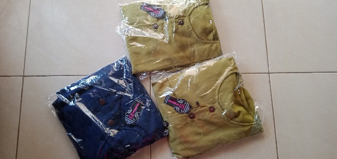 Kemeja Batik Panjang Kawung Gradasi  Katu Halus