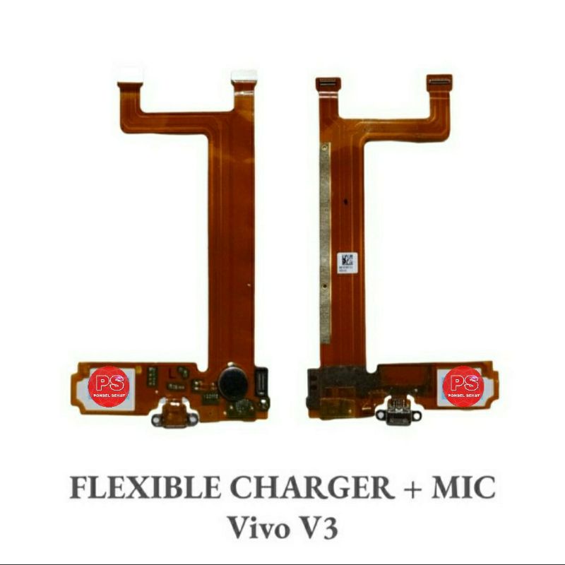 Flexible Charger Board Charging + Mic Vivo V3