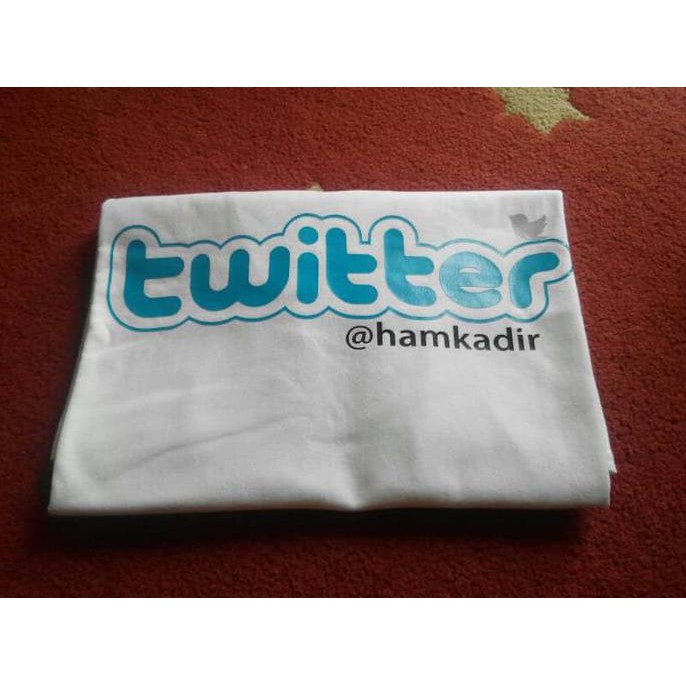 Kaos Twitter - Silahkan Tulis Username Anda (Ar) O28 Ready