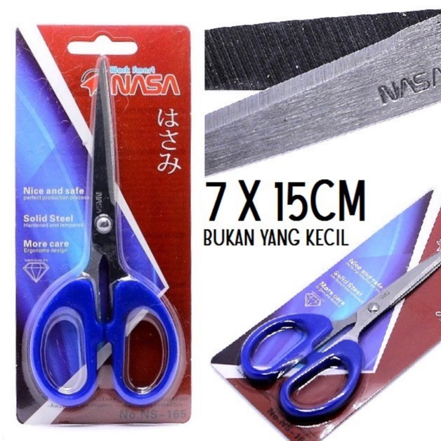 

COD - Gunting Nasa Stainless Steel Super Tajam Ukuran 165 7 X 15CM 14CM 145 Bukan Yang Kecil