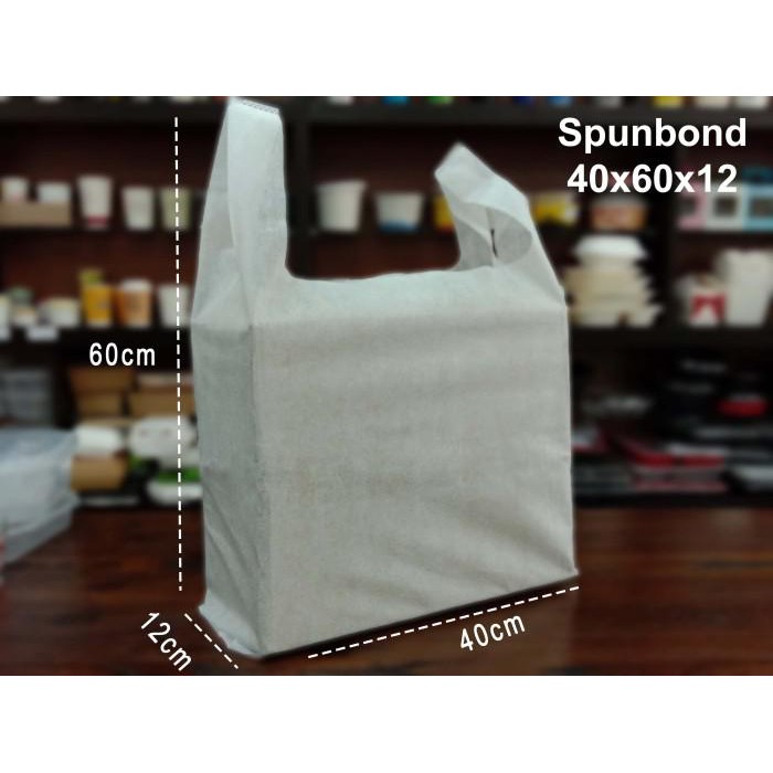 

Goodie Bag / Kresek Spunbond 40 Putih Berkualitas