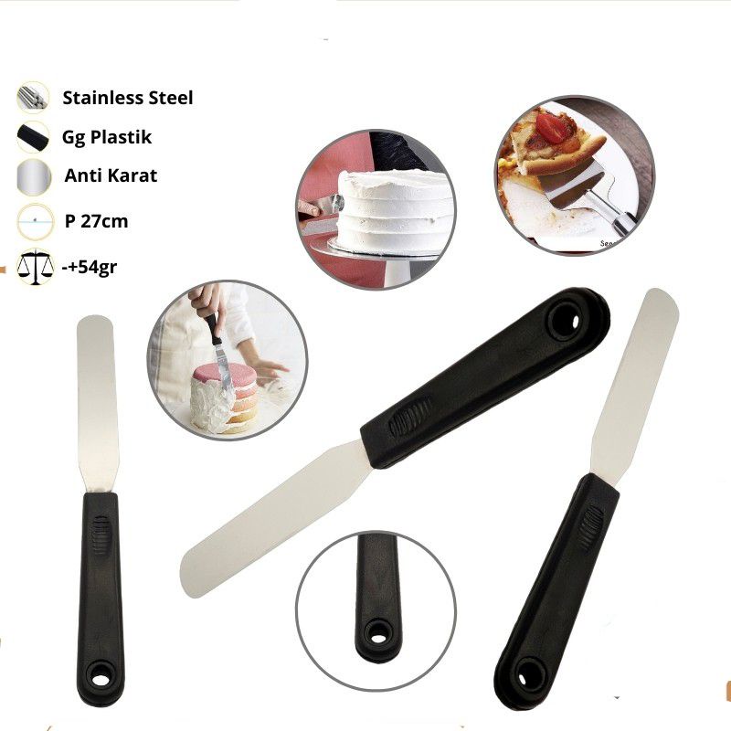 Spatula penghalus kue butter cream /pemotong kue