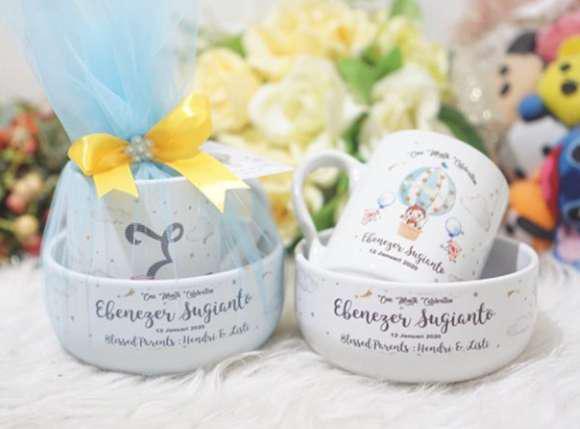 Hamper / Souvenir Bowl & Mug (tulle)