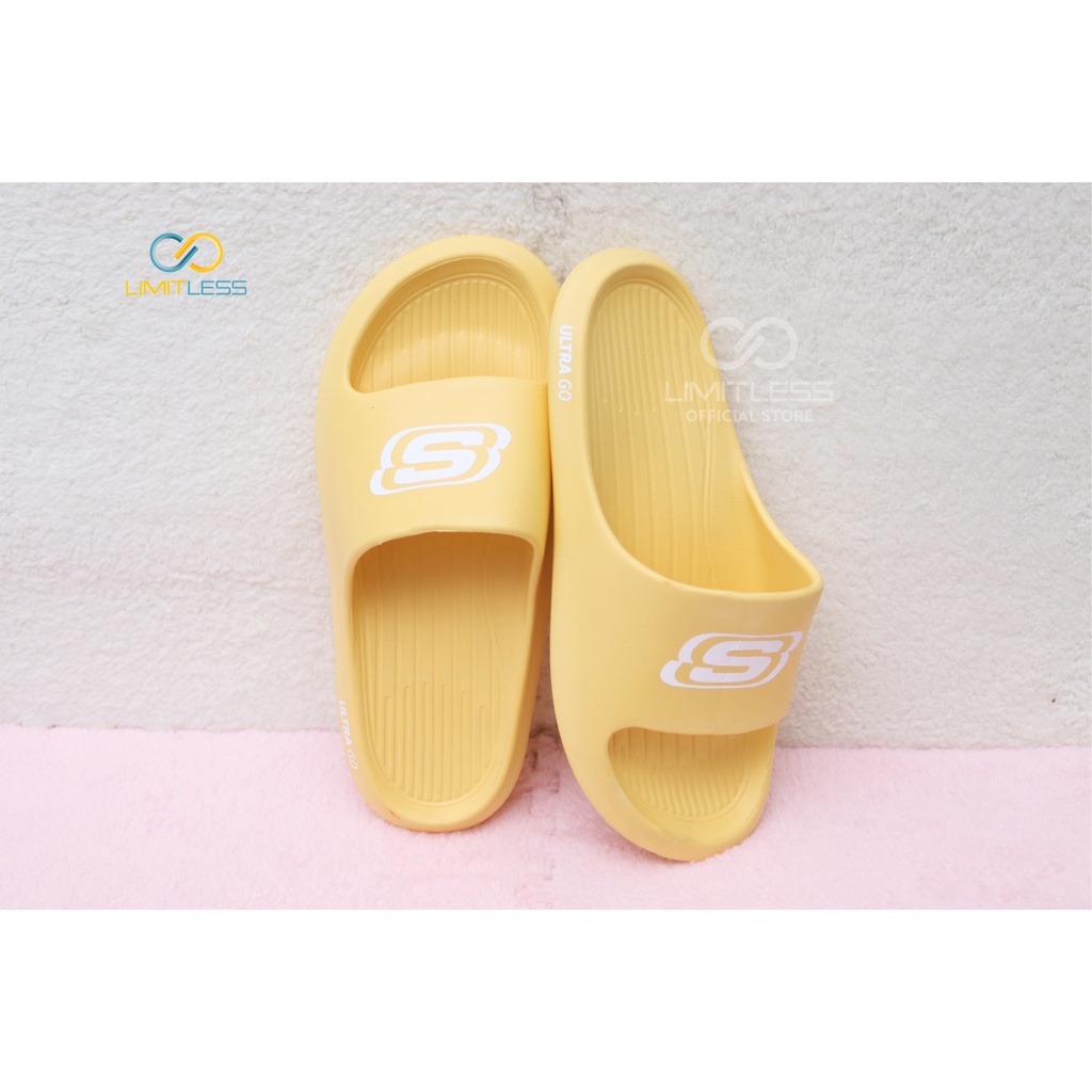 Sandal Slide Wanita Korean Style Limitless Sendal Wanita Slop Terbaru Sendal Slip On Cewek Sketchers Empuk