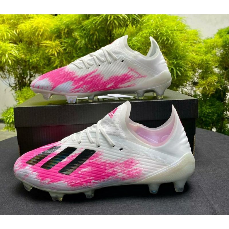 Soccer adidas x19.1 white pink
