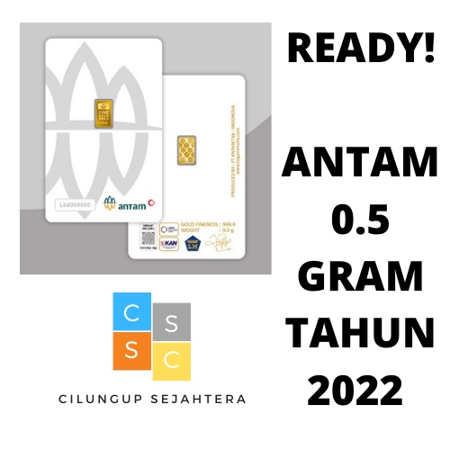 Emas Logam Mulia LM 0.5 0,5 Gram ANTAM Certieye Asli Murah