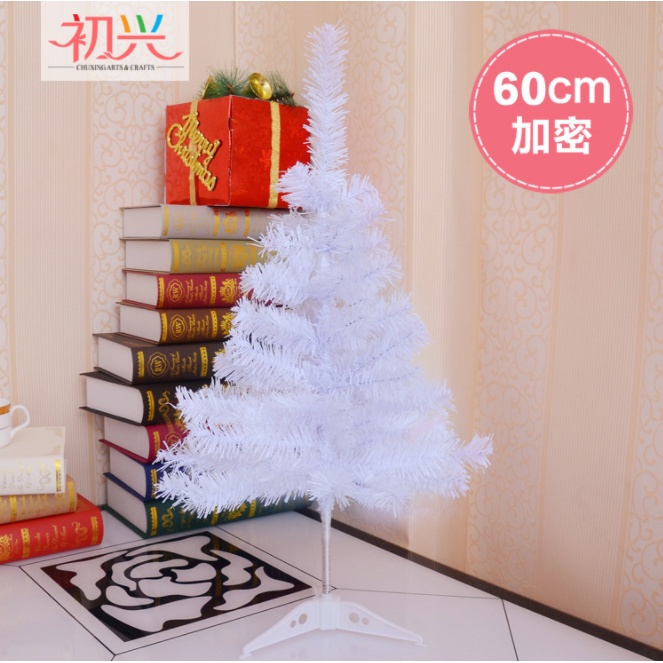 Pohon Natal PVC 60 cm Putih Termurah High Quality Aksesoris Dekorasi Christmas Hiasan