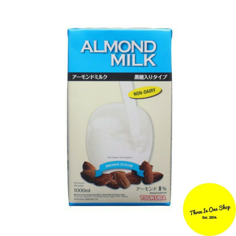 [READY STOCK] Tsukuba Almond Milk Brown Sugar 1000ml