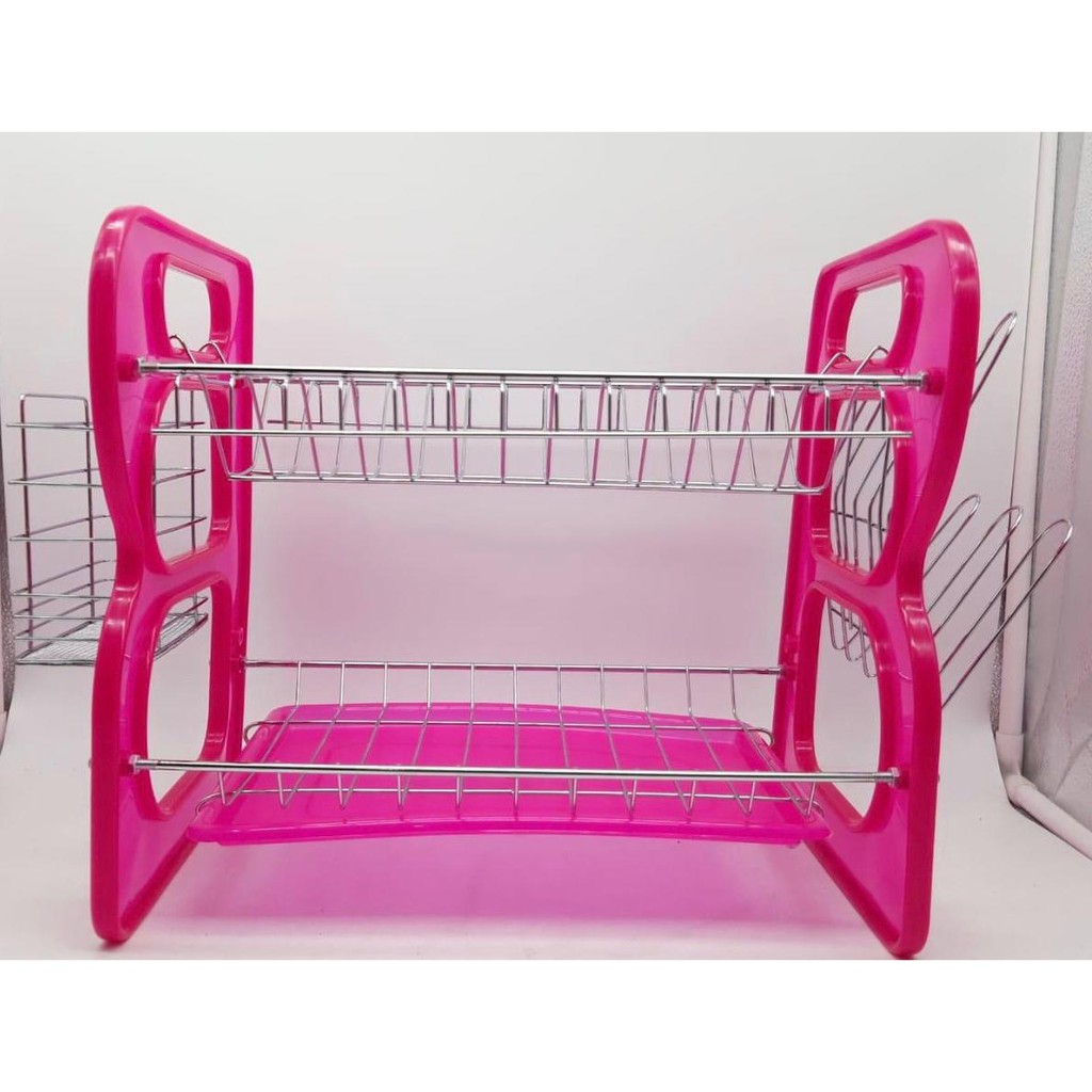 rak piring wastafel 2 Susun - rak piring plastik - rak gelas - rak piring murah - rak piring meja