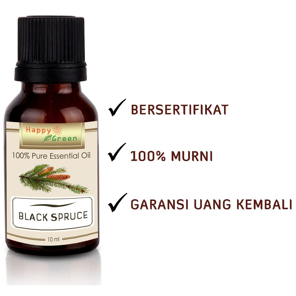 Happy Green Organic Black Spruce Essential OIl - Minyak Black Spruce