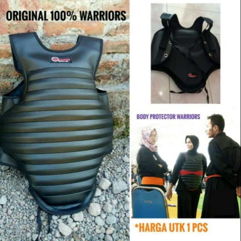 Body Protector Pencak Silat Merk WARRIORS dan JAWARA Asli | Bahan Kuat Berkualitas Latihan Pencak Si