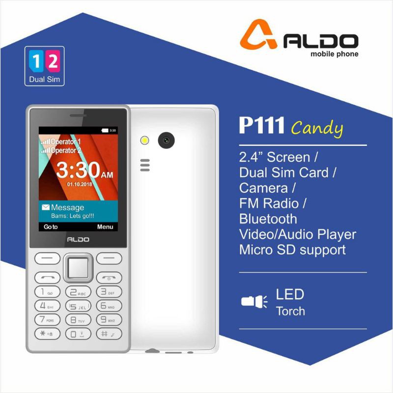 aldo al210/al189 hp candybar murah 2.4inch