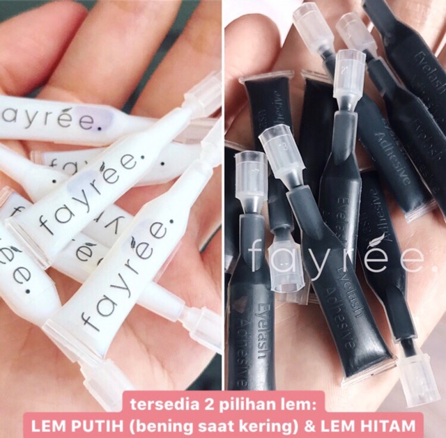 (PAKET B) FAYREE EYELASH EXTENSIONS DENGAN PINSET KECIL