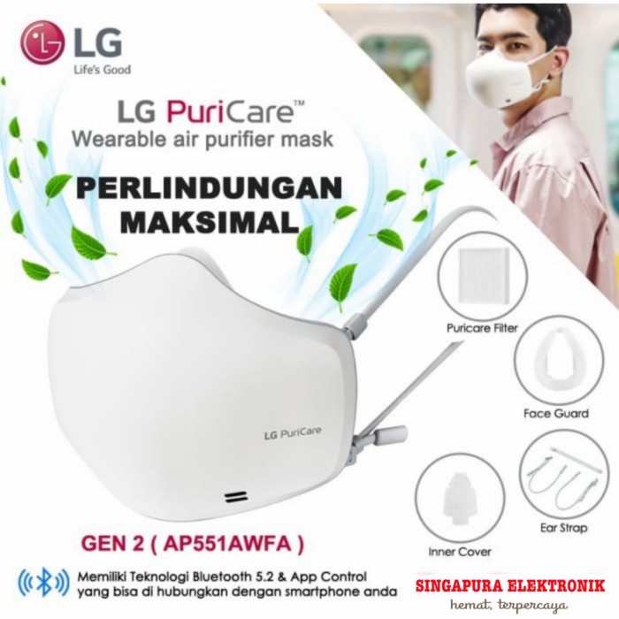 Ready - Lg Puricare Air Purifier Masker/Wearable Mask Gen 2
