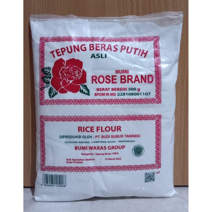 

Ketan-Beras-Tepung- Tepung Beras Putih Asli Rose Brand 500 Gr -Tepung-Beras-Ketan.