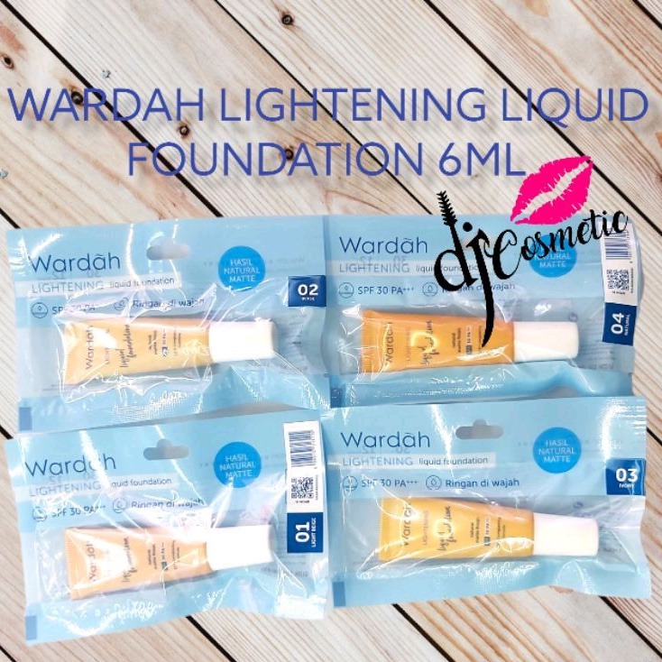 [6ml] Wardah Lightening Liquid Foundation Saset