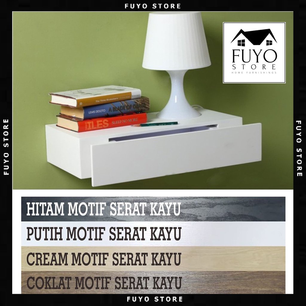 FYS - Ambalan Laci Melayang / Ambalan Laci Serbaguna / Rak Ambalan Laci Minimalis / Rak Gantung / Ra
