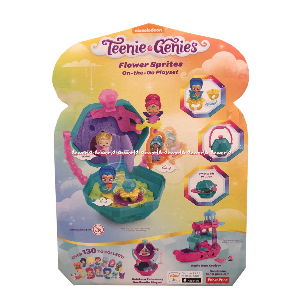 Shimmer Shine Flower Sprites On The Go Boneka Aladin Bisa Jadi Tas