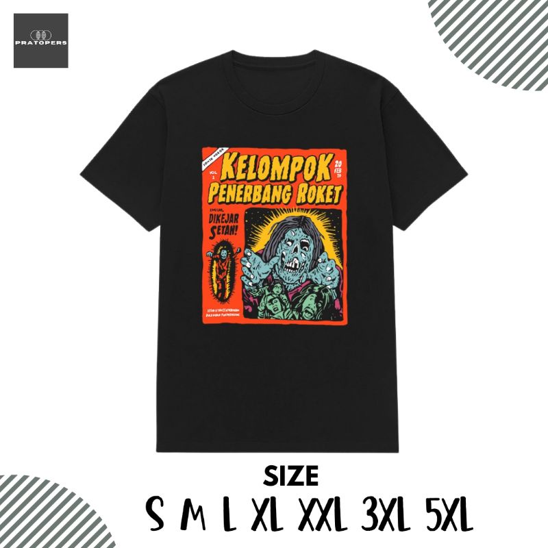 Baju Kaos Band Kelompok Penerbang Roket Gentayangan | Kaos Band Kelompok Penerbang Roket