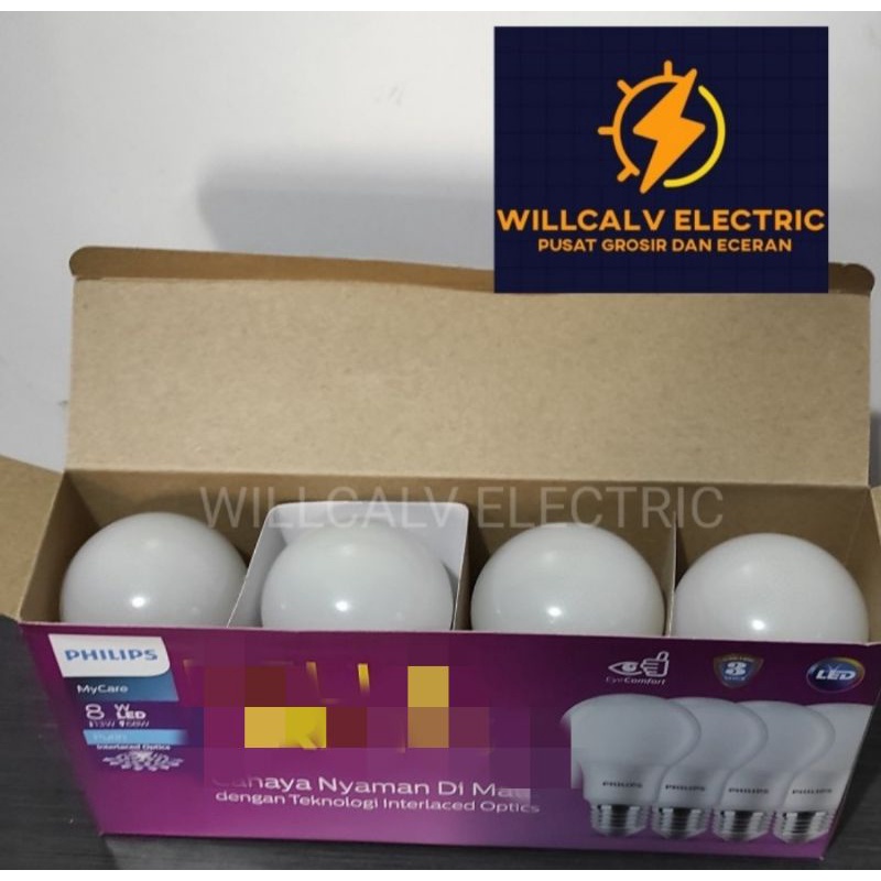 PHILIPS LED 8W 8 WATT / PHILIPS LED PACK 8W 8 WATT HARGA 1 PC.