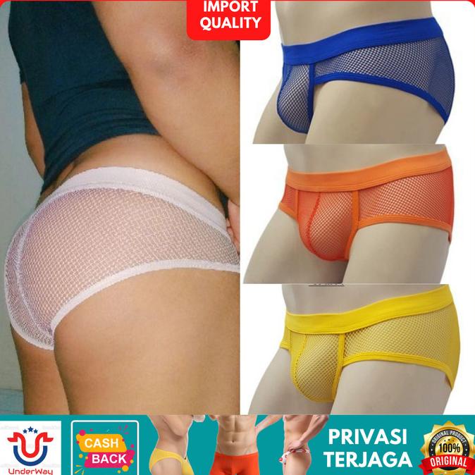 Best Seller Celana Dalam Pria Impor Jaring Snap-Per - Celana Dalam Sexy - Sempak