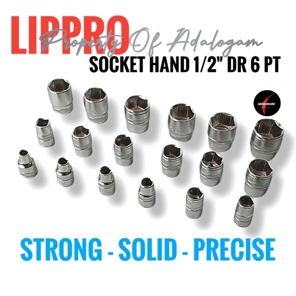 LIPPRO Mata Sok 1/2 DR 6 PT 8 - 32 MM - Mata Shock Sock Pendek