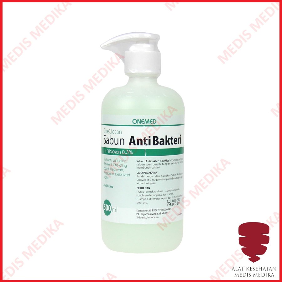 Sabun Anti Bakteri 500 ml Cuci Tangan Antiseptik Dispenser Pump Onemed