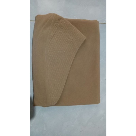 khimar instan LV ceruty beby doll premium hijab/ jilbab / kerudung LV ceruty dua layer premium-crem