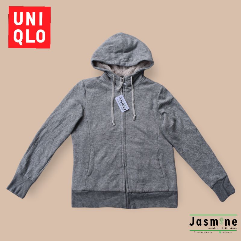 Zip Hoodie Uniqlo sherpa Original