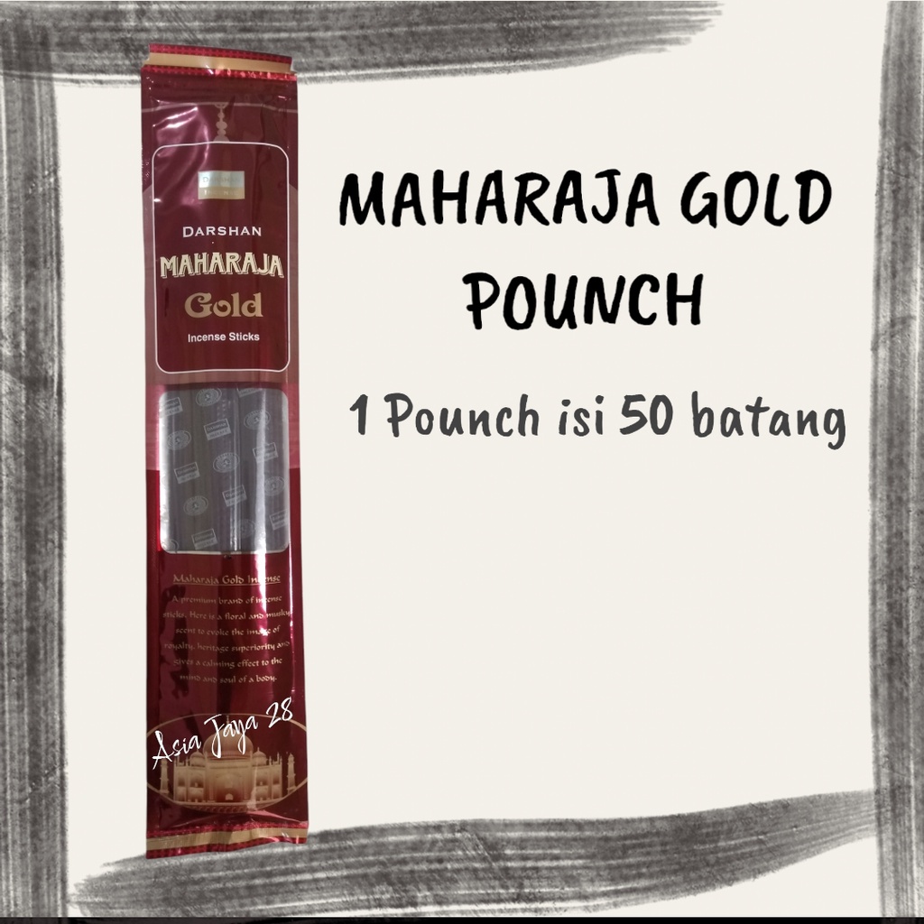 Hio Dupa Hio Darshan Maharaja Gold Pounch isi 50 batang - Maharaja Pouch