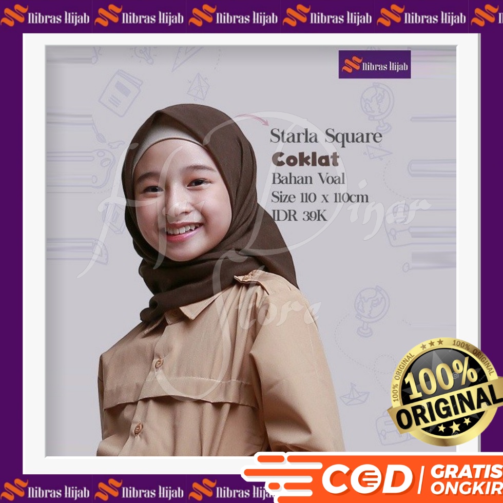 [Baru] Nibras Hijab NH Starla Square Ready