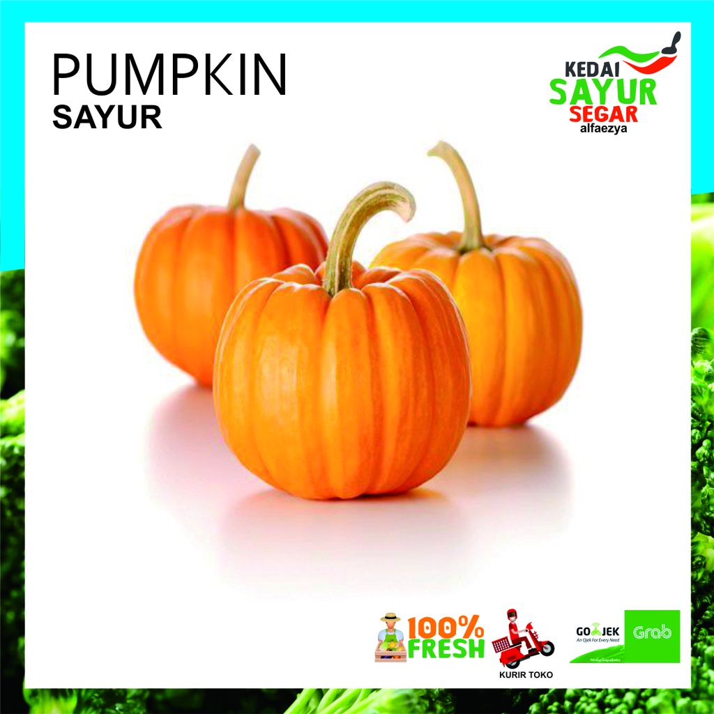 

KABOCHA Pumpkin Labu Jepang Sayur Segar Repack 500gr / 1000gr