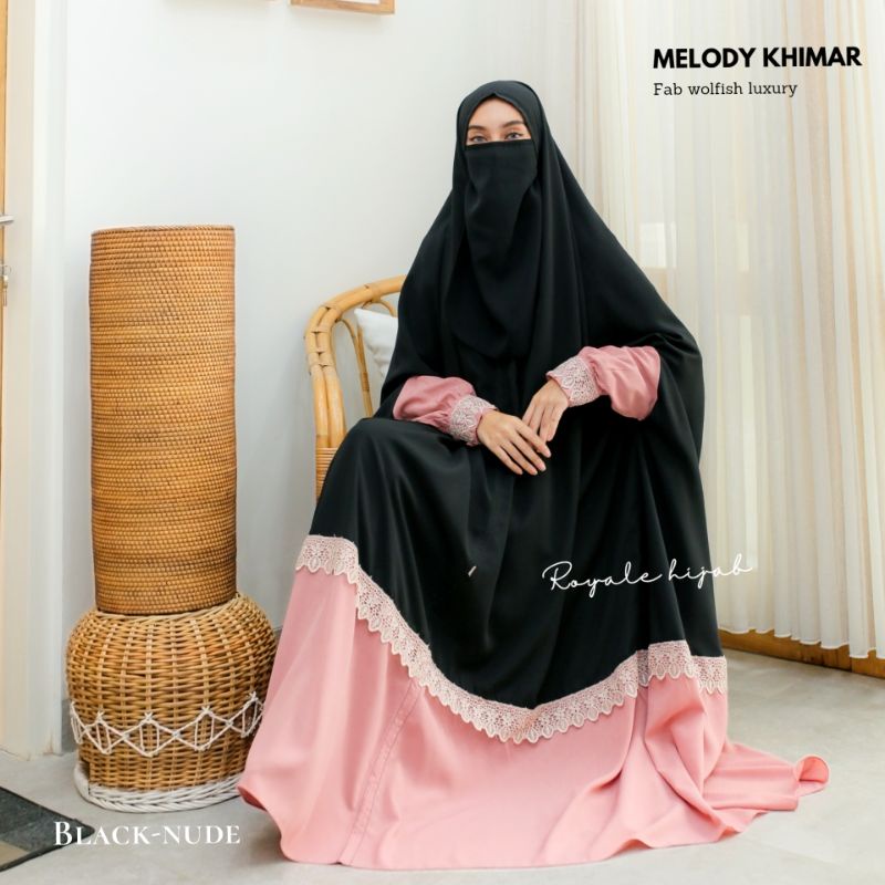 Melody khimar khimar overhead khimar floor ori royale hijab solo ni