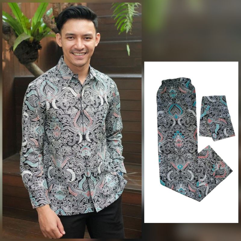 KEMEJA PRIA DAN ROK BATIK ( KEMEJA+ROK FREE SLENDANG)