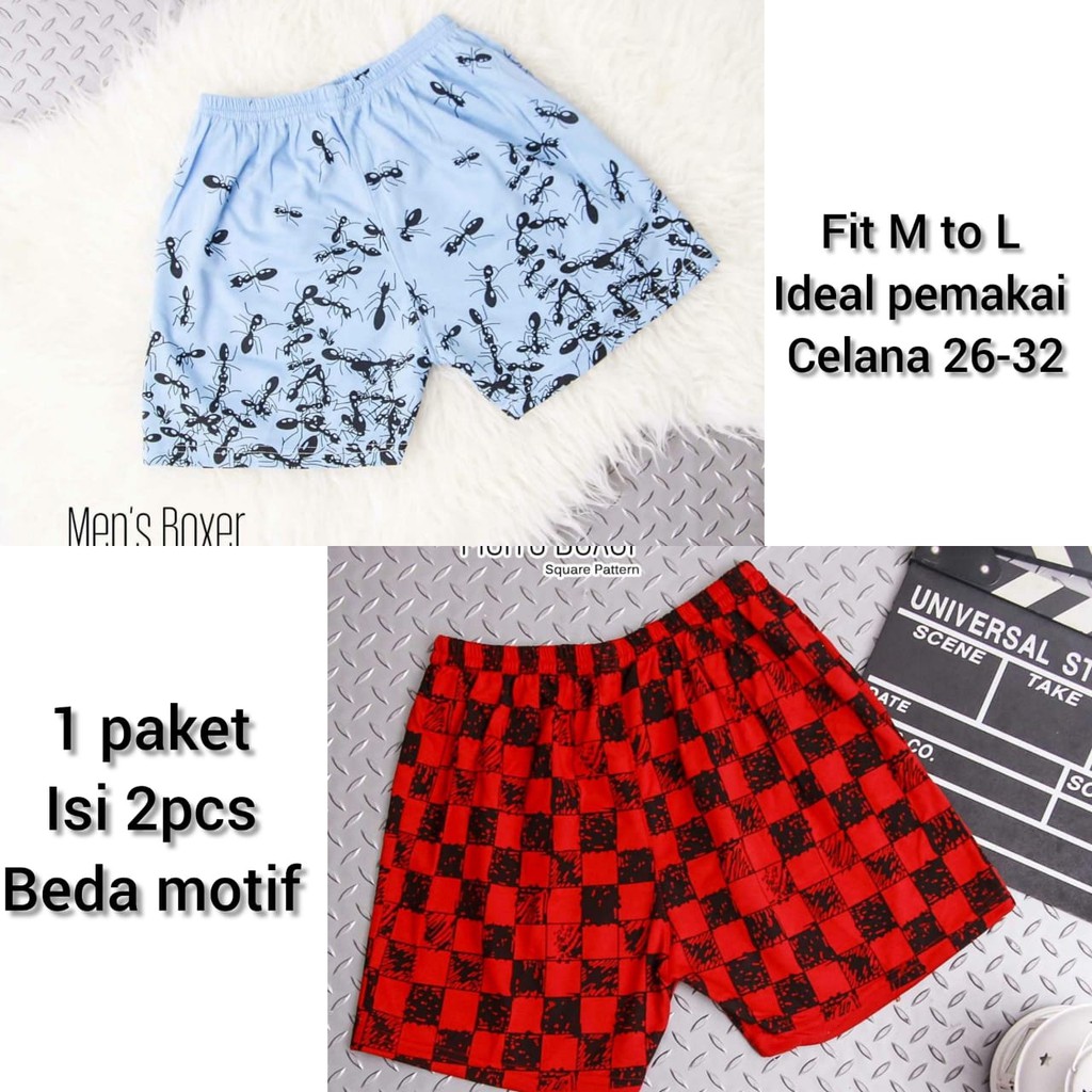 BISA COD / CELANA BOXER PRIA - ALIPIO781