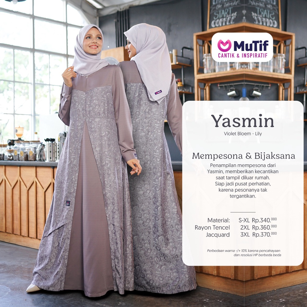 GAMIS MUTIF YASMIN