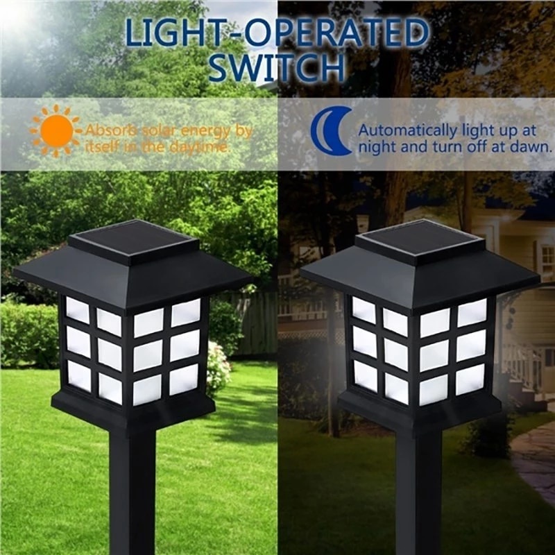 Lampu Taman Tenaga Surya Lampu Tancap lampu solar panel anti air luar ruangan Garden Lamp Solar panel waterproof outdoor Solar LED Lawn Lights Waterproof IP65 Path Lighting Garden Landscape Light For Palace Courtyard Garden Outdoor Decorations